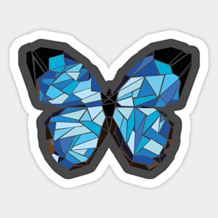 Blue butterfly Sticker